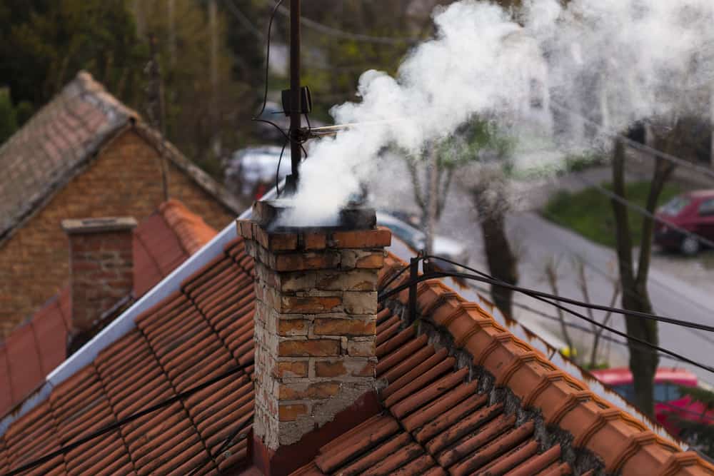 Chimney in a chimney sweep picture