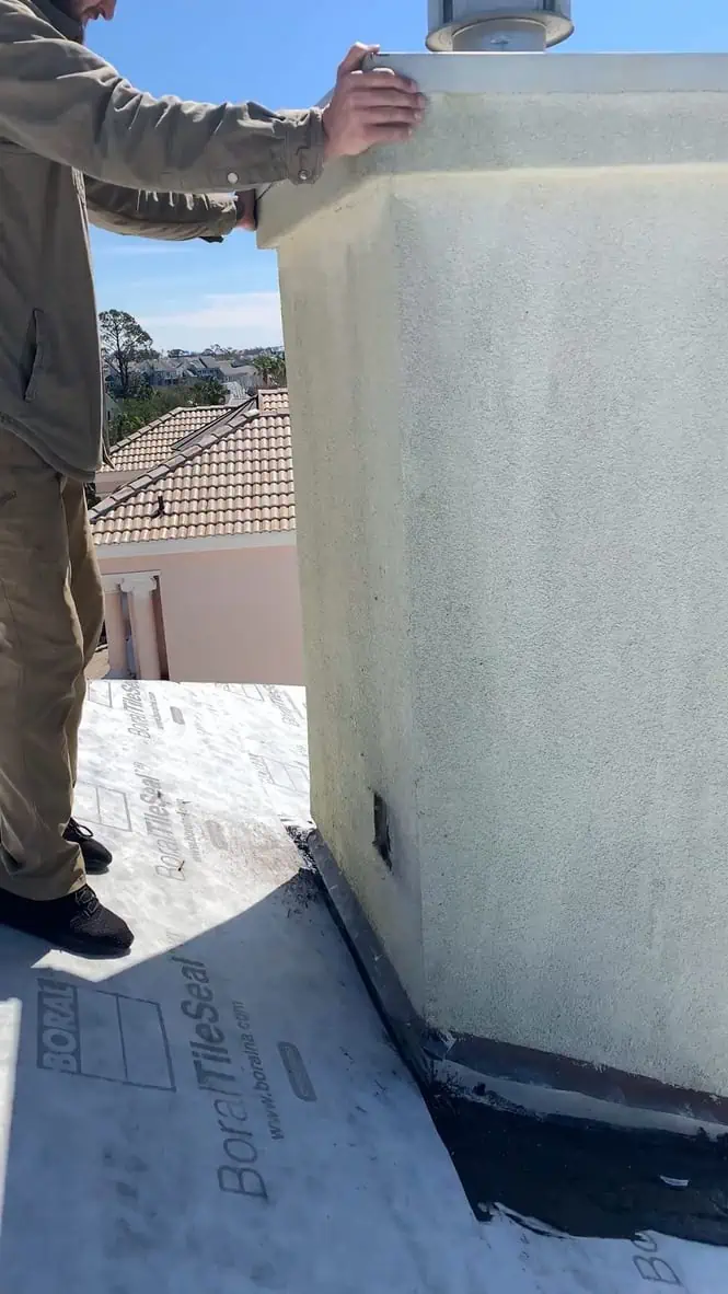 Stucco chimney Stucco chimney