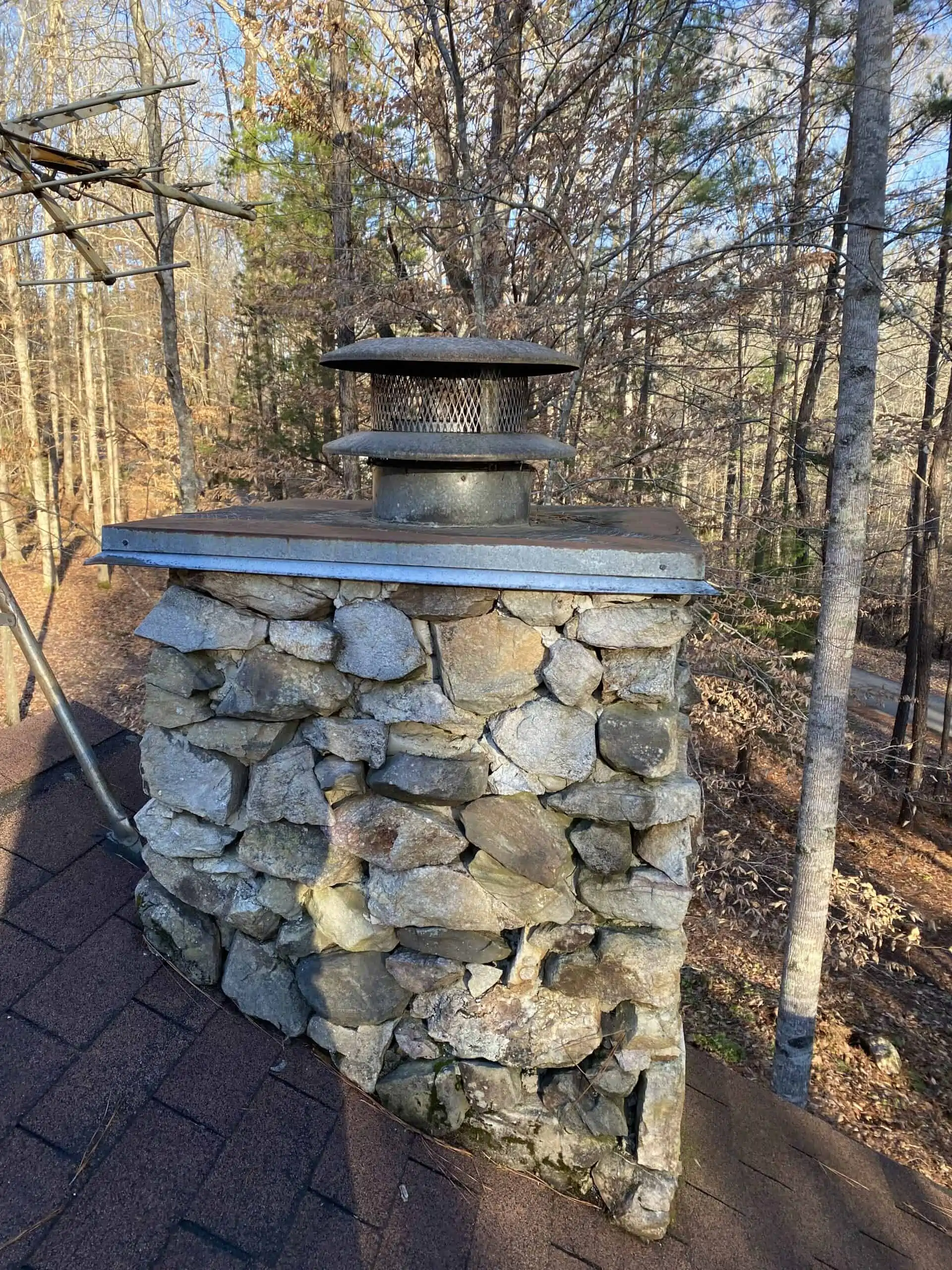 stone chimney