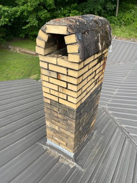 Brick chimney